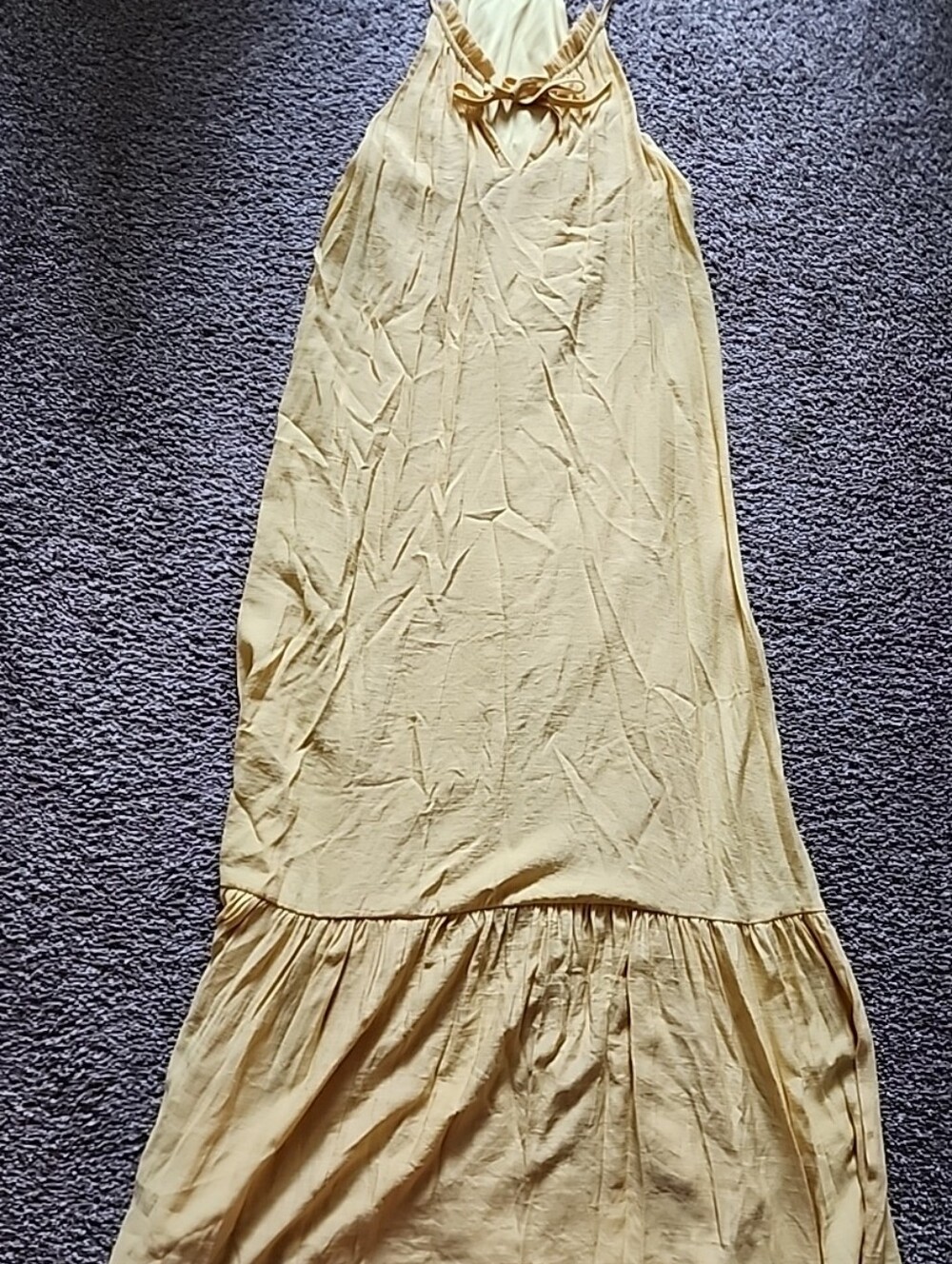 Womens Yellow Nine West Maxi Dress Size Small